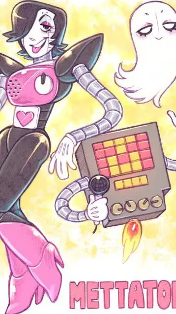 ai character: mettaton  background