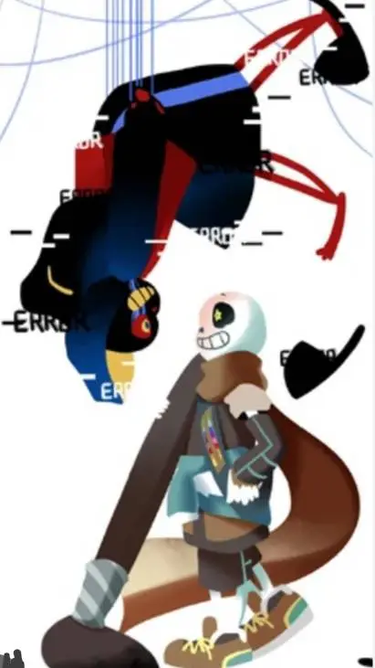 ai character: Error и инк background