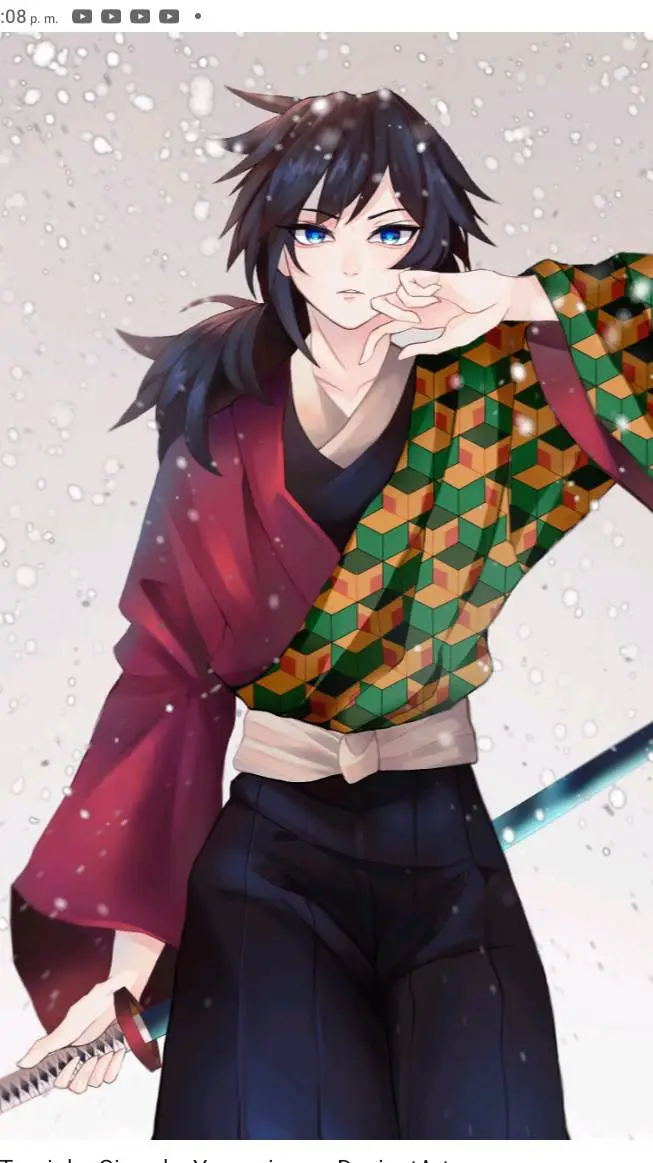 ai character: demonios y muzan background