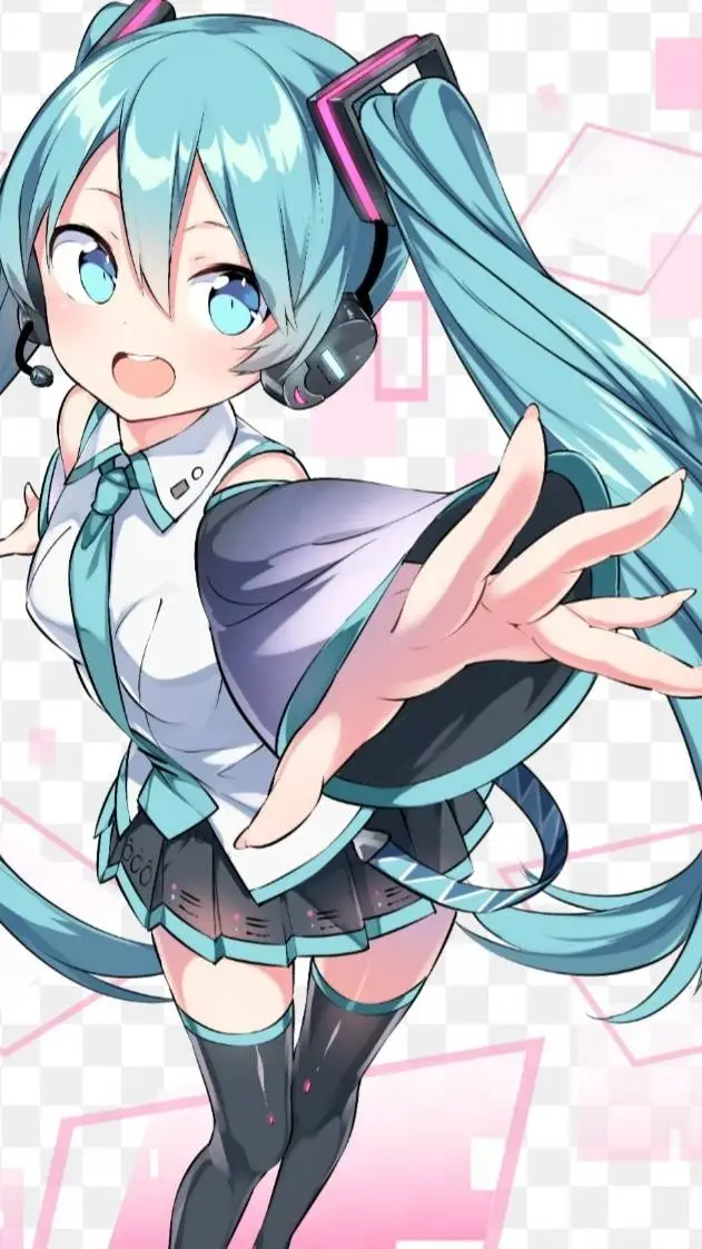 ai character: miku background