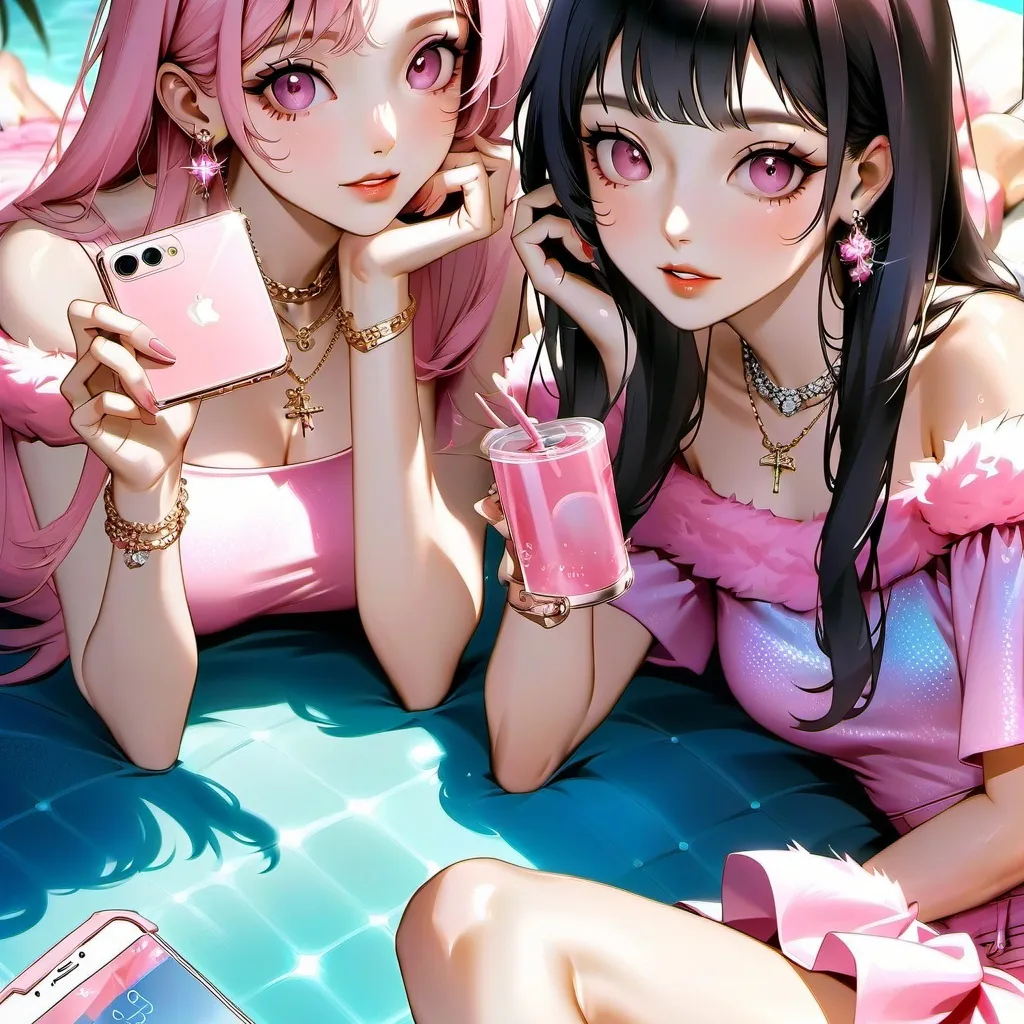 chat with ai character: Aria and Bella