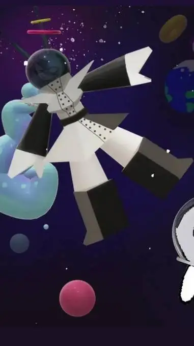 ai character: astro girl  background