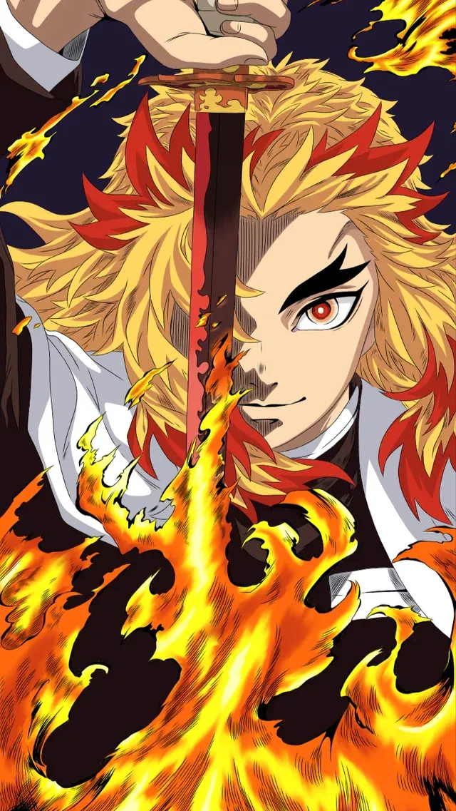 ai character: Kyojuro Rengoku background