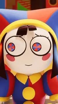 ai character: pomni te ama mucho background