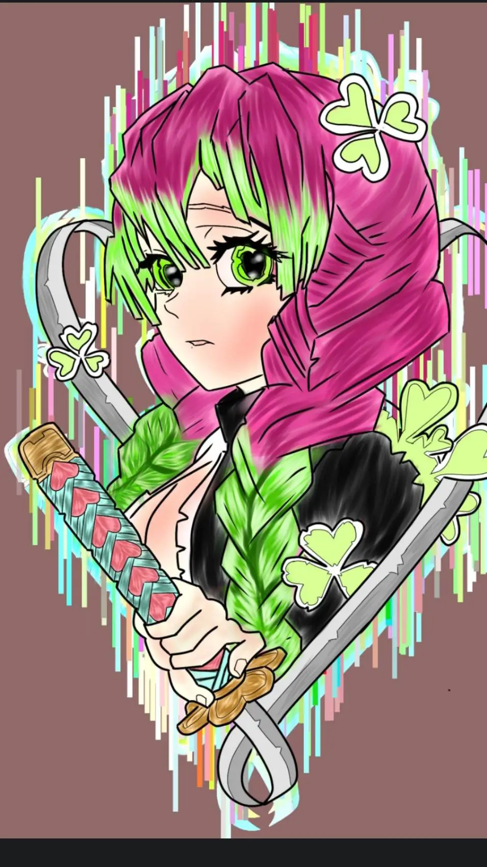 ai character: kanjori mitsuri background