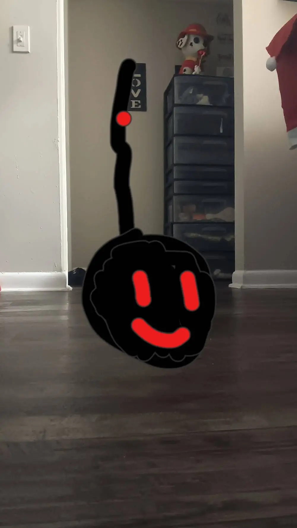 ai character: the black stick background