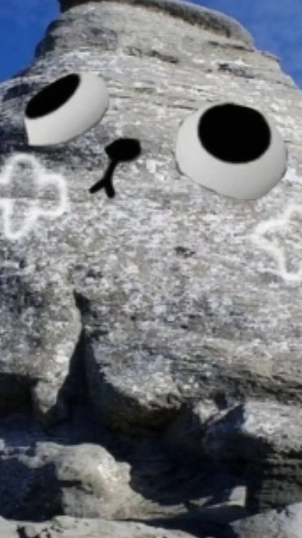 ai character: pebble background