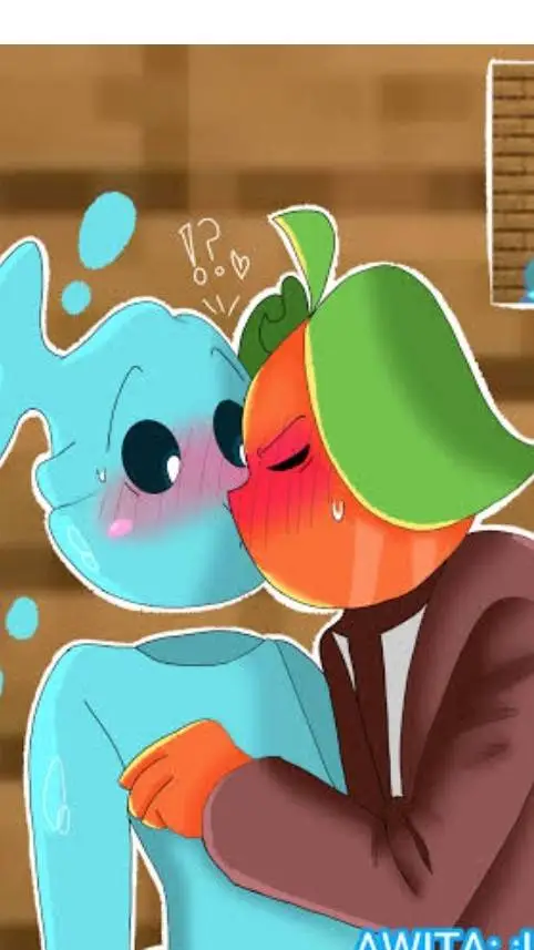 ai character: awidred🧡💙 background
