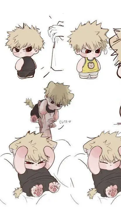 ai character: Bakugo Gatito 🧡 background