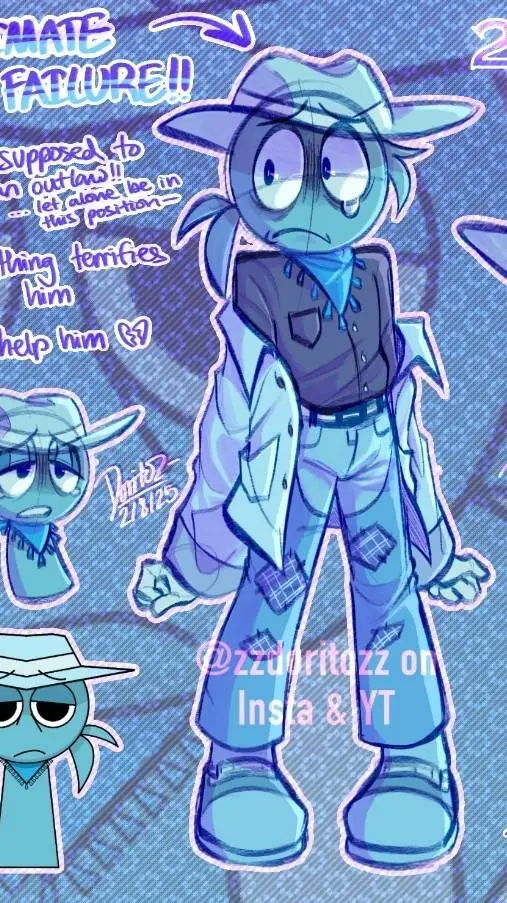 ai character: Copper 2p background