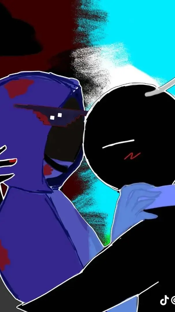 ai character: bluk x blak background
