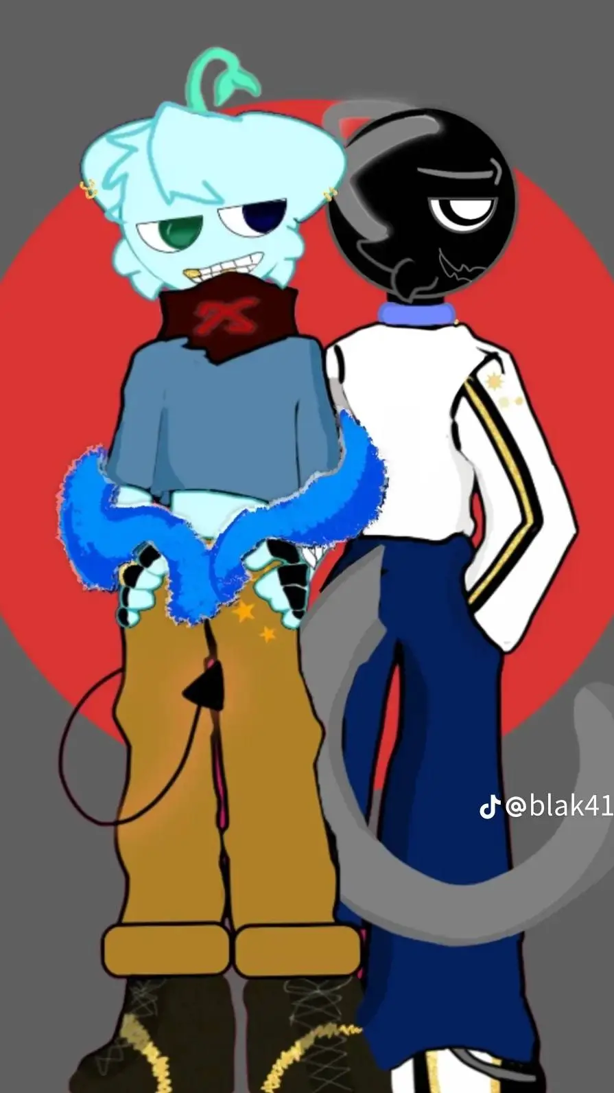 ai character: Blak x (user)  background