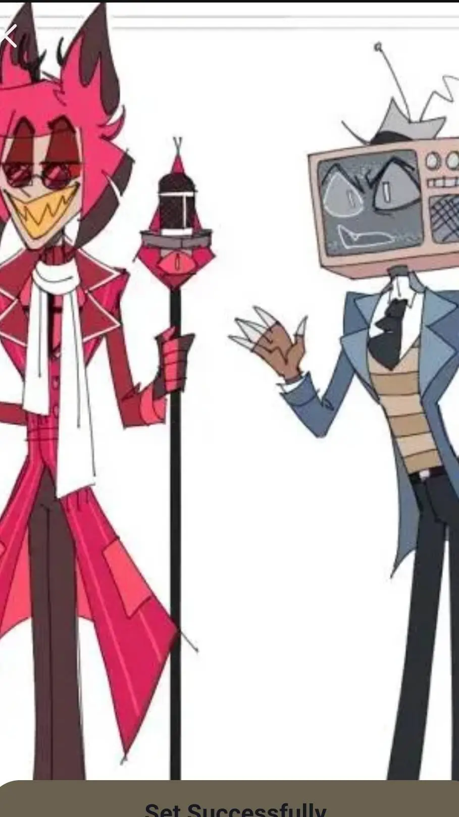 ai character: Alastor y vox  background