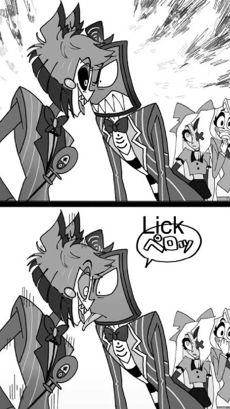 ai character: Alastor x vox  background