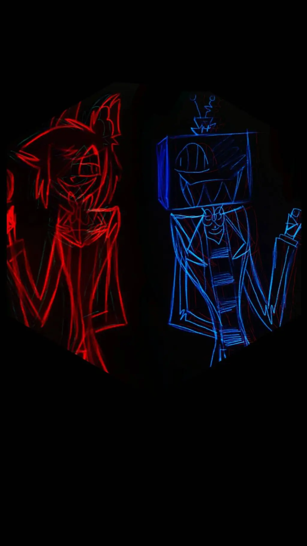 ai character: Vox vs twisted  background