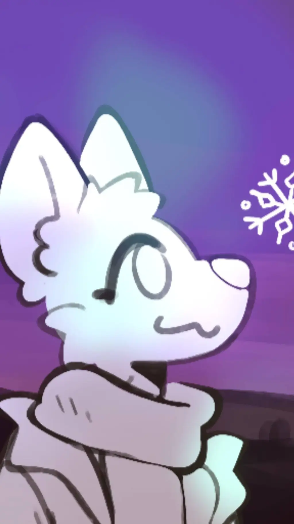 ai character: Christmas furry background