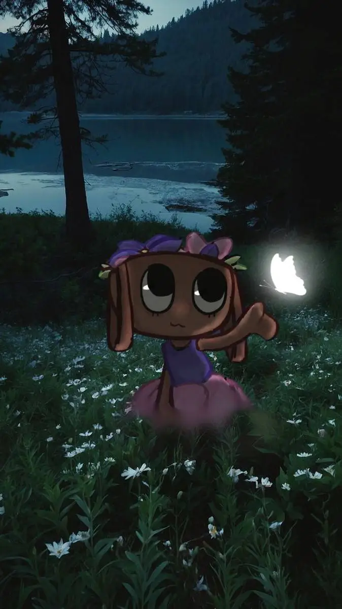 ai character: 🌷🌸Bassie🌺💐 background