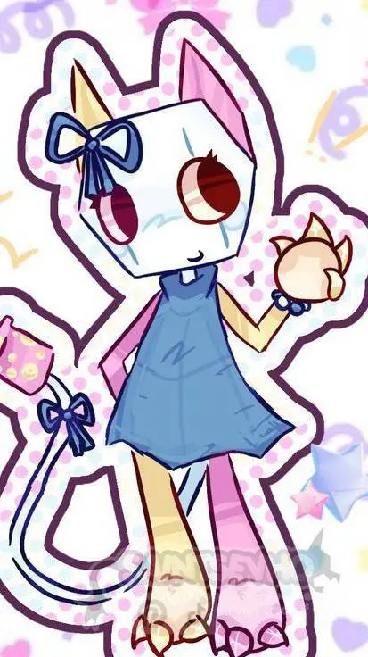 ai character: Scraps🐱🍭 background