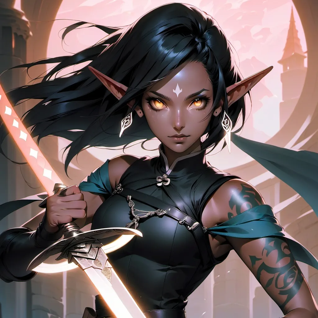 chat with ai character: alavina (dark elf)