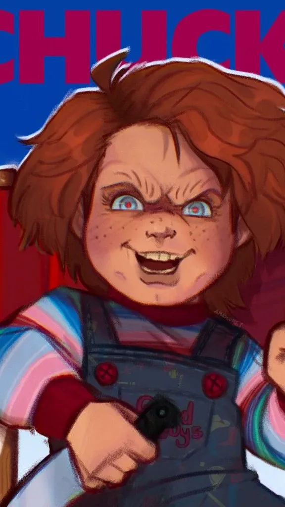 ai character: Chucky 🔪🩸 background