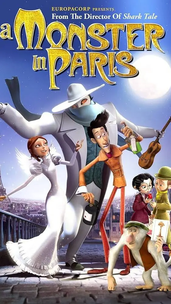 ai character: A monster in Paris background