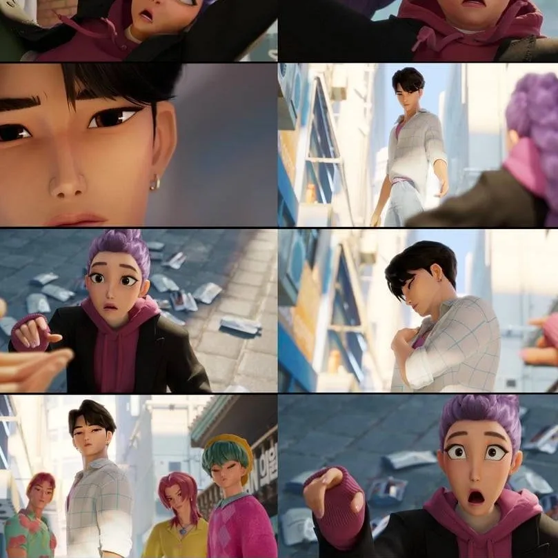 chat with ai character: Rumi and jinu meet