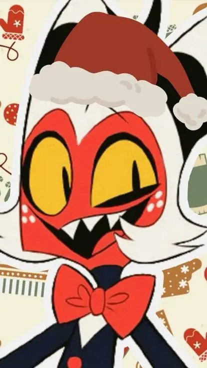 ai character: Moxxie(Christmas) background