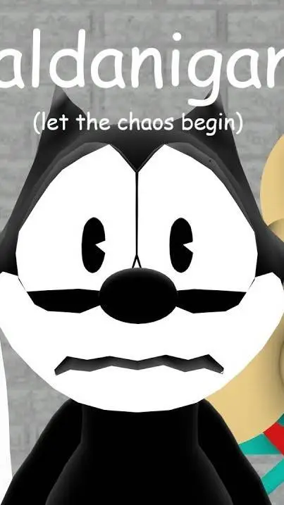 ai character: Felix the cat  background