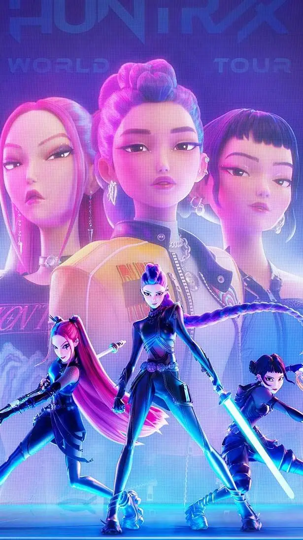 ai character: Huntrix  background