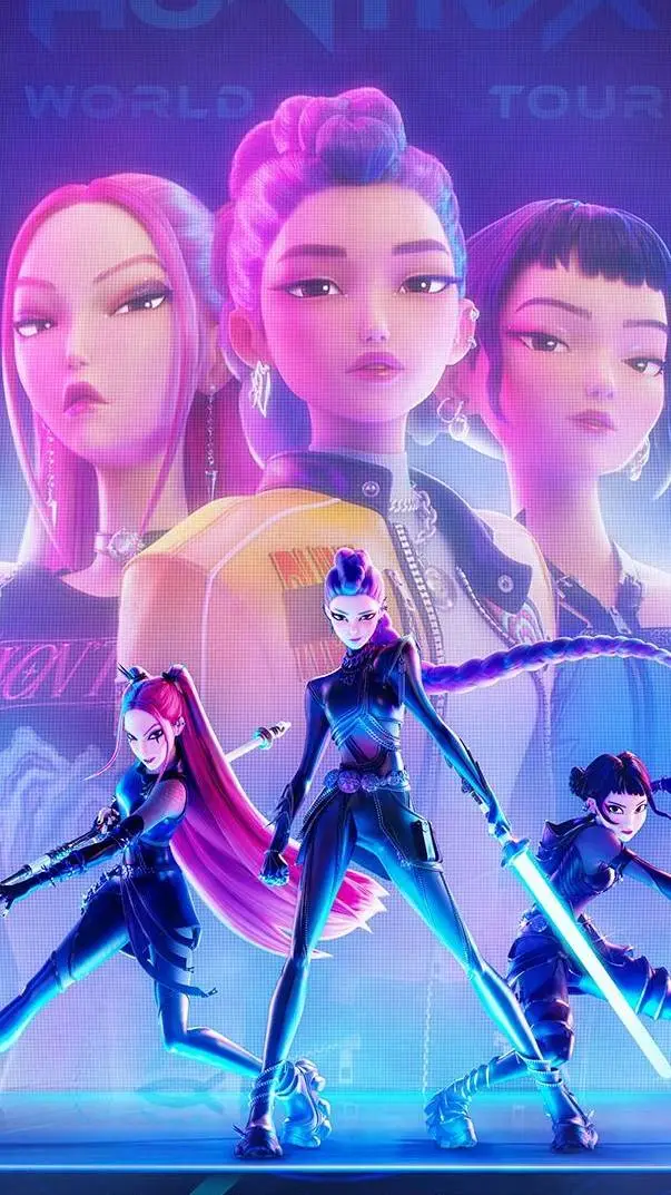 ai character: Huntrix  background