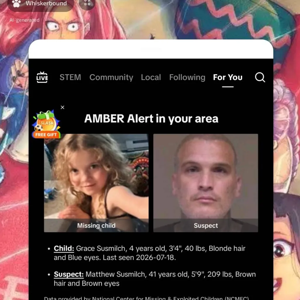 chat with ai character: Amber alert 