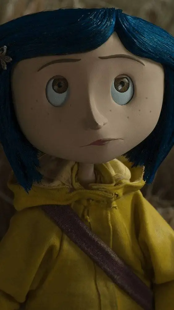 ai character: Coraline  background