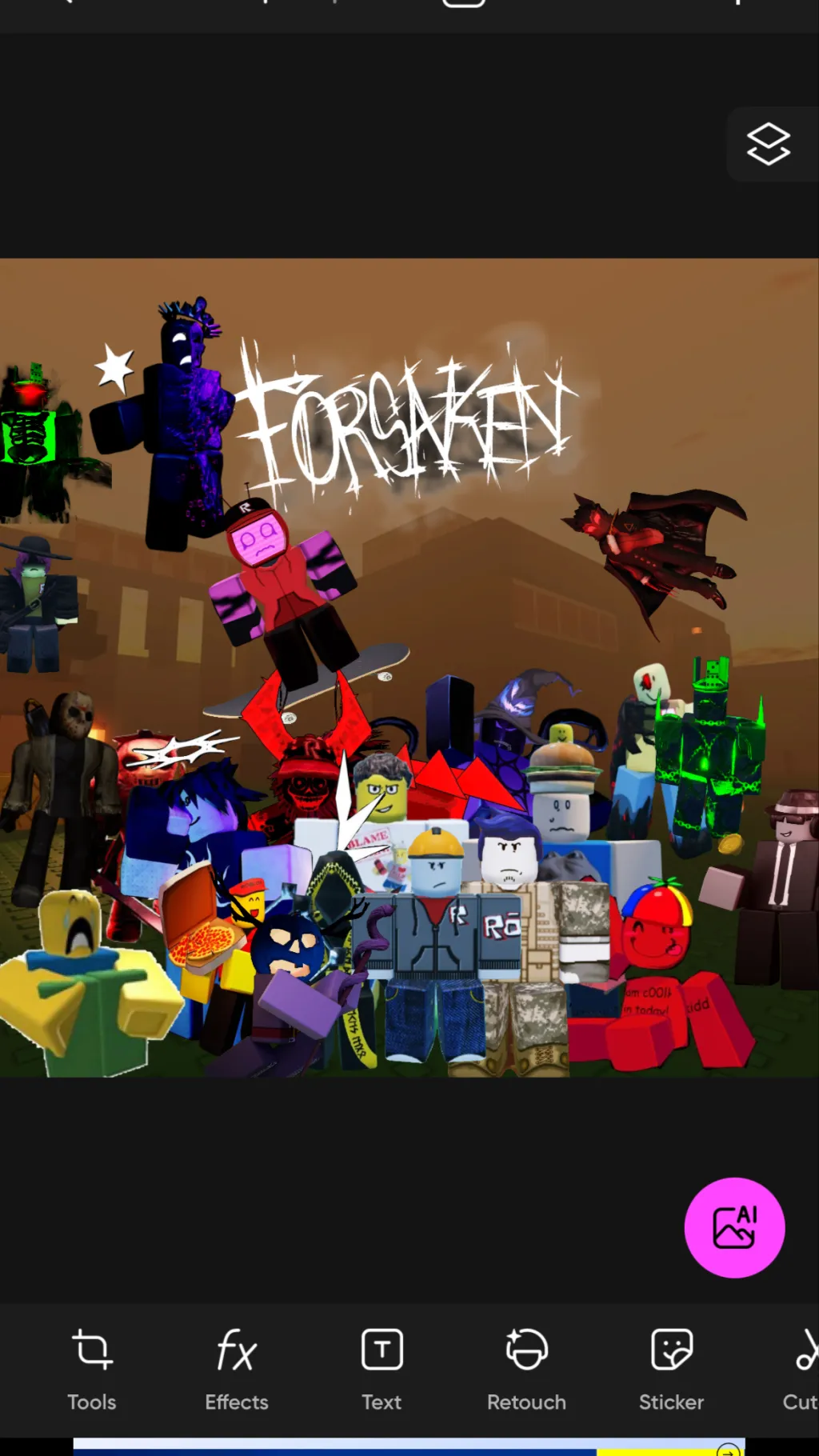 ai character: Forsaken background
