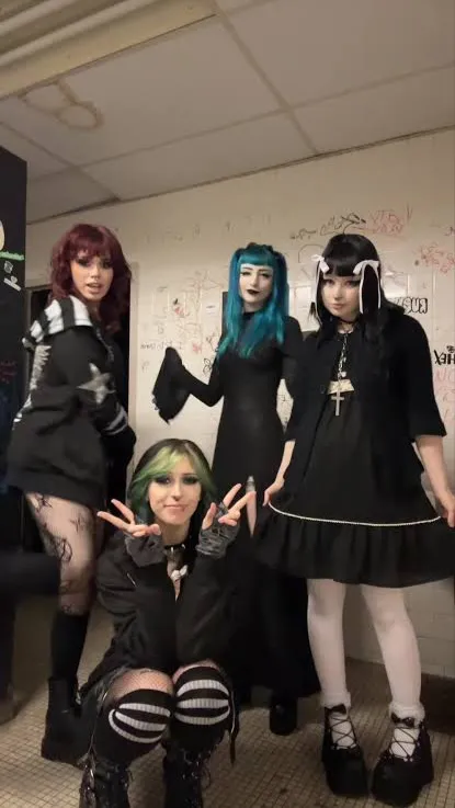 ai character: Goth chicks background