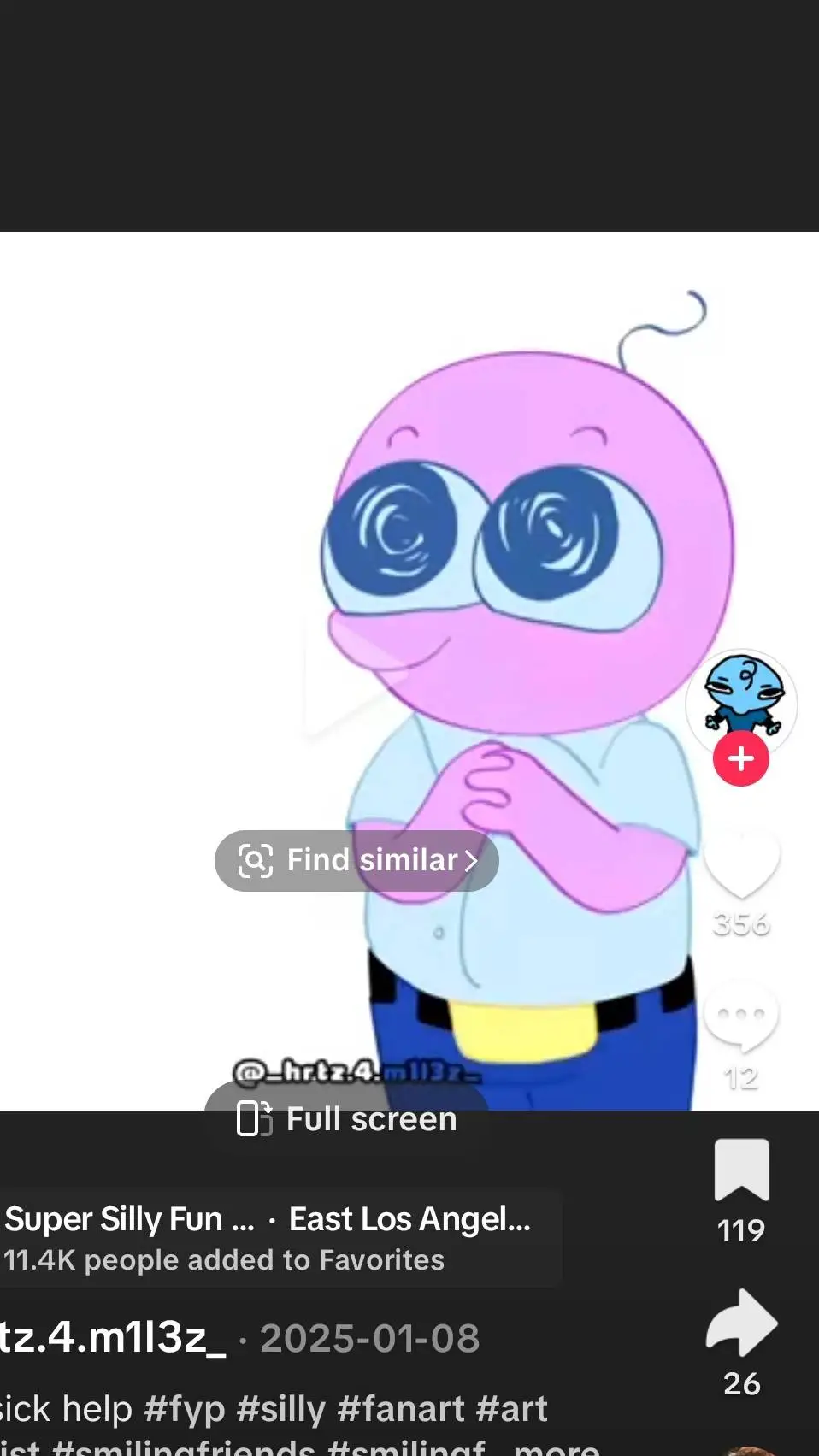 ai character: smiling friend background