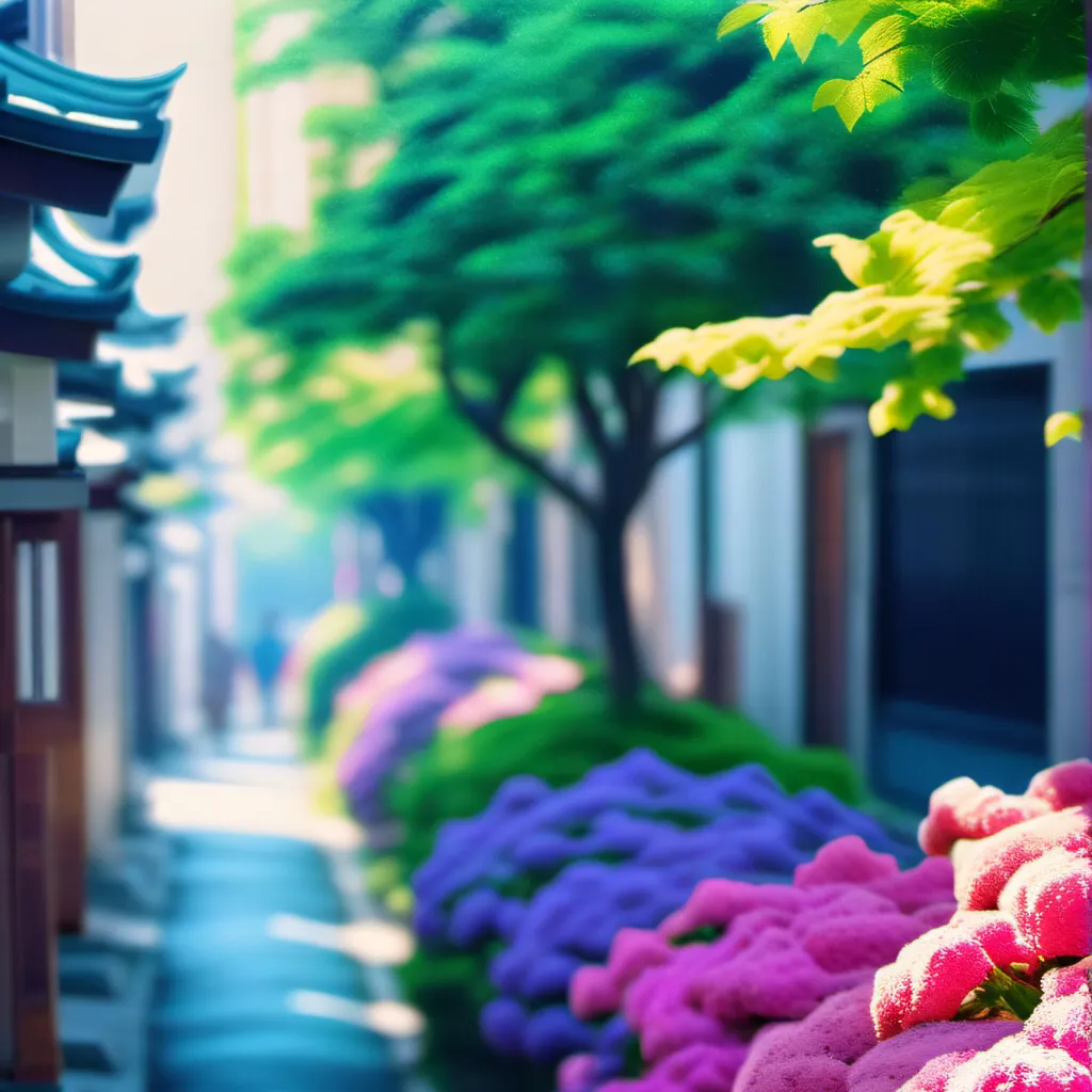 chat with ai character: Japanese street