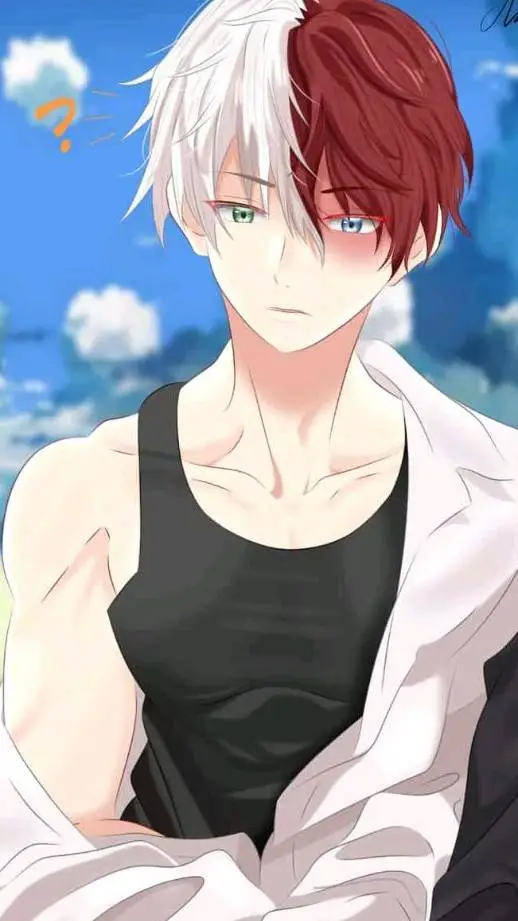 ai character: Shoto Todoroki  background