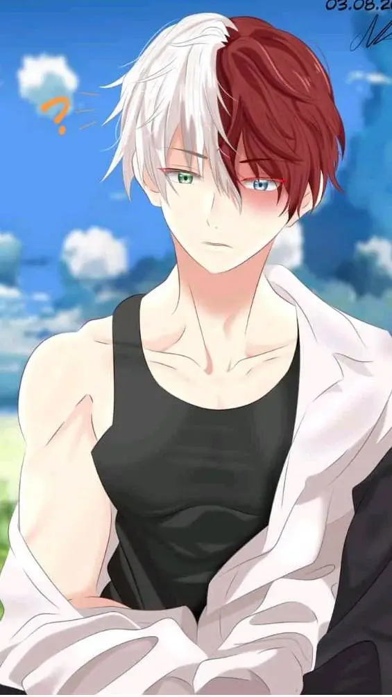ai character: Shoto Todoroki  background