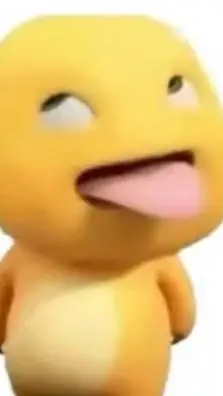 ai character: Yellow Fluff background