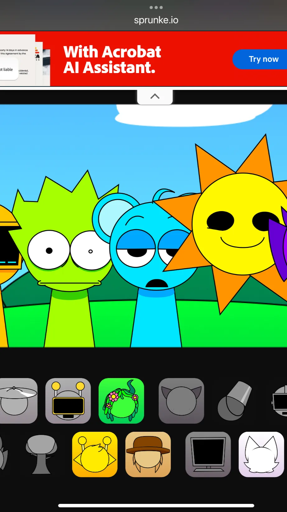 ai character: Sprunki Hate You 2 background