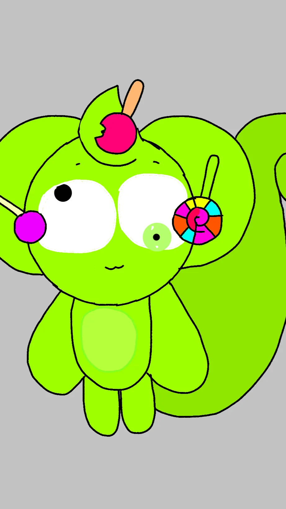 ai character: Nutty Chibi background