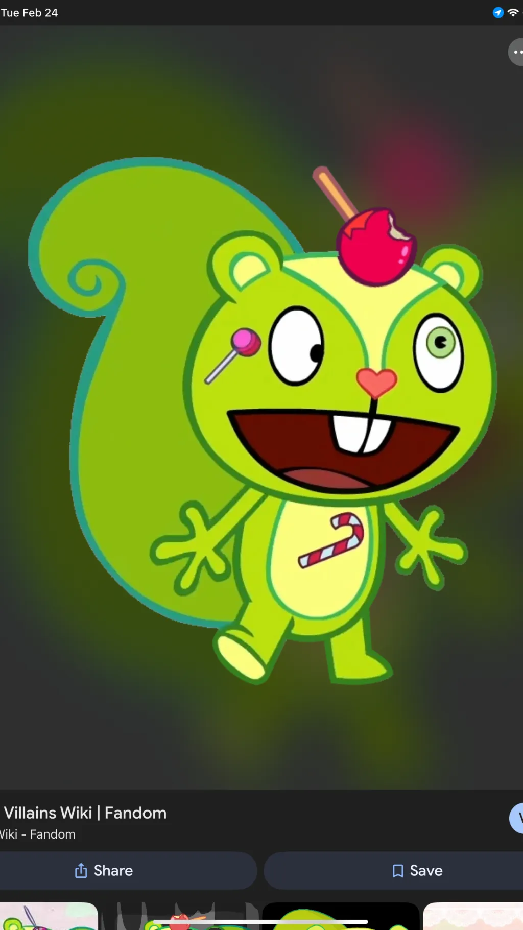 ai character: Nutty background