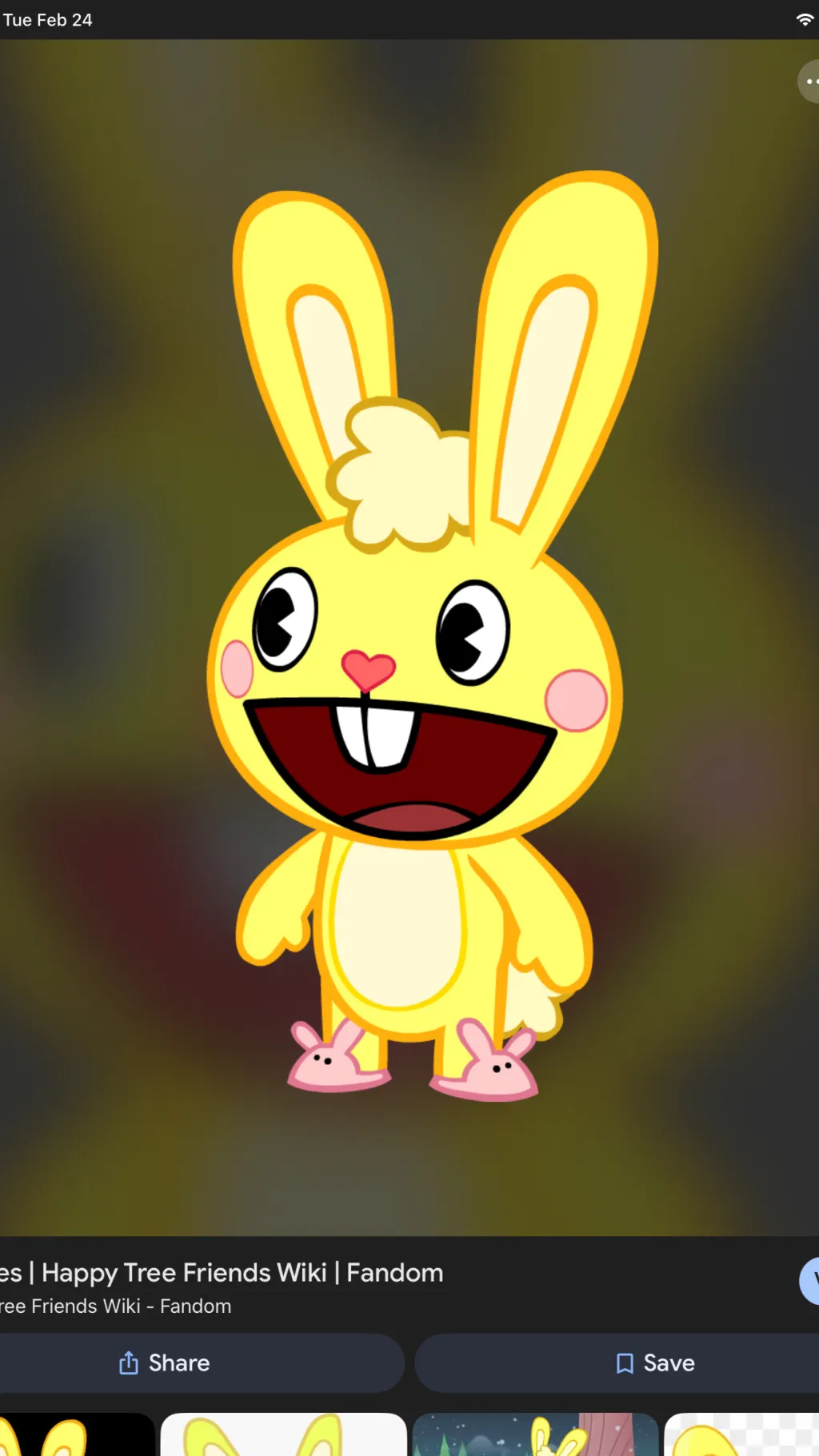 ai character: Cuddles background