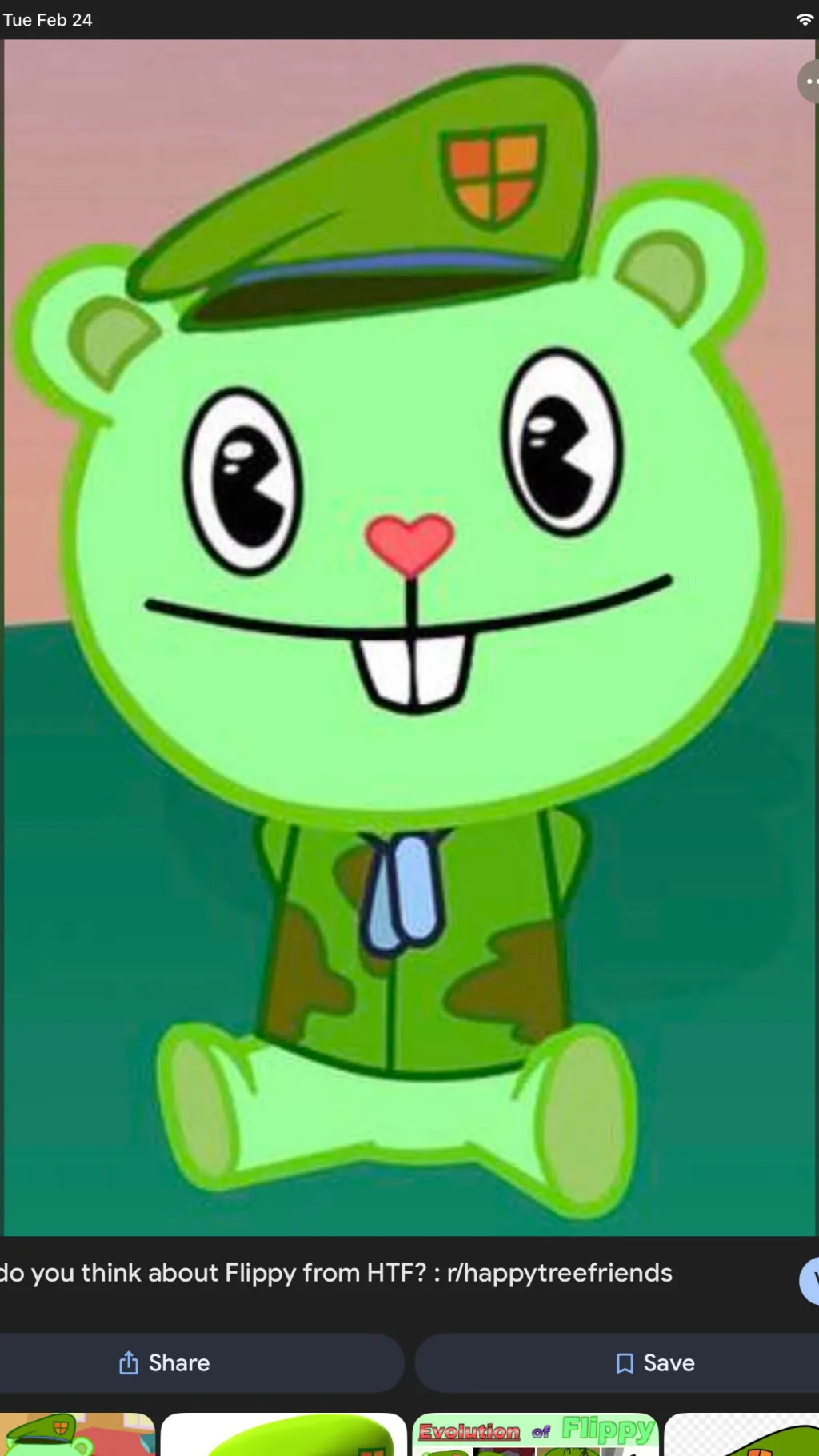 ai character: Flippy background