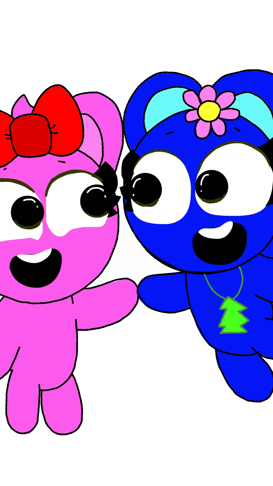 ai character: Chibi p and g background