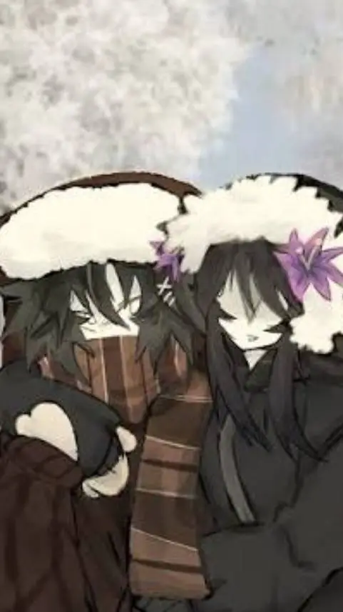 ai character: AZURETIME SNOW :P background