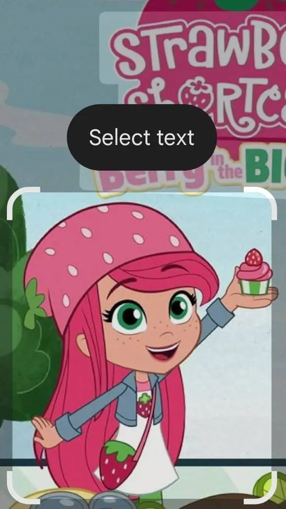 ai character: Strawberry  background