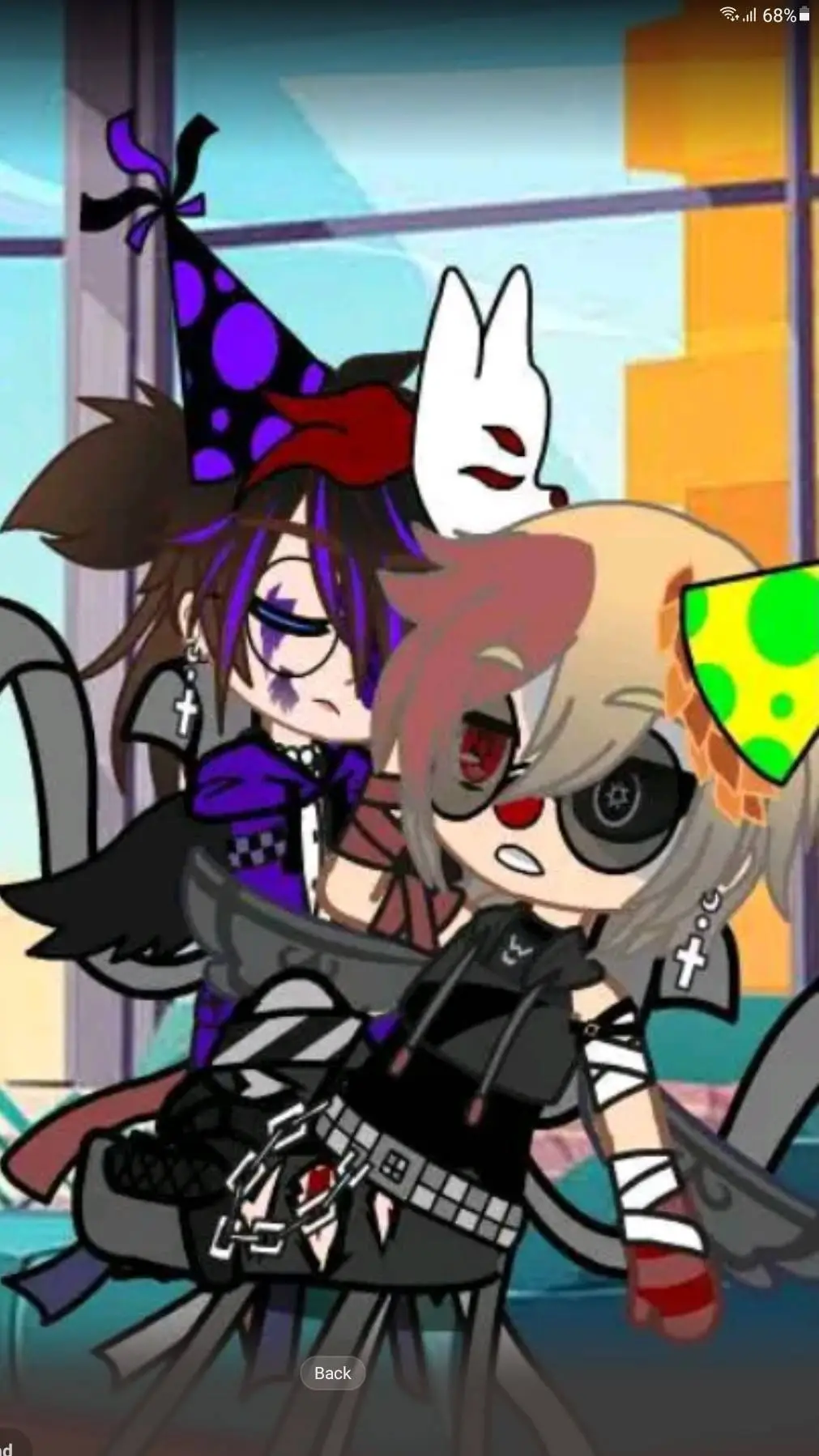 ai character: Aftons × KNY background