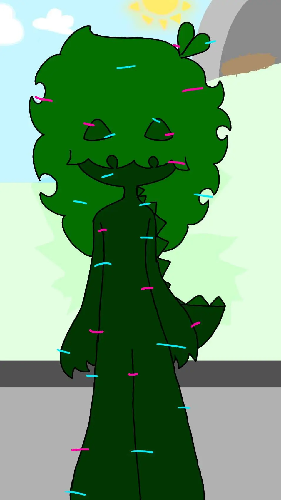 ai character: glischet background