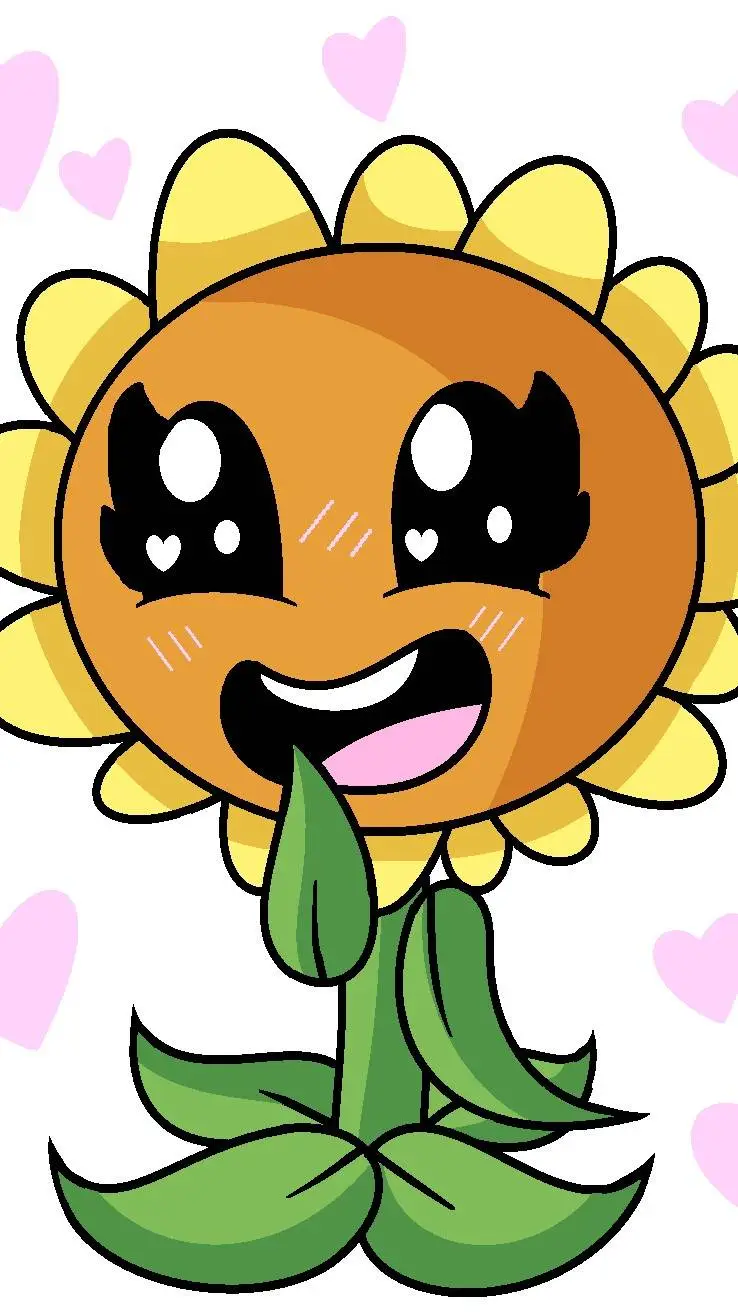 ai character: girasol pvz background